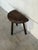 Three-Leg Brown Leather Ottoman Footstool Danish Mid-Century Modern 1970s For Sale In Los Angeles - Image 6 of 8