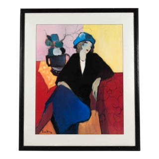 Framed Itzchak Tarkay "Suzanne" Print For Sale