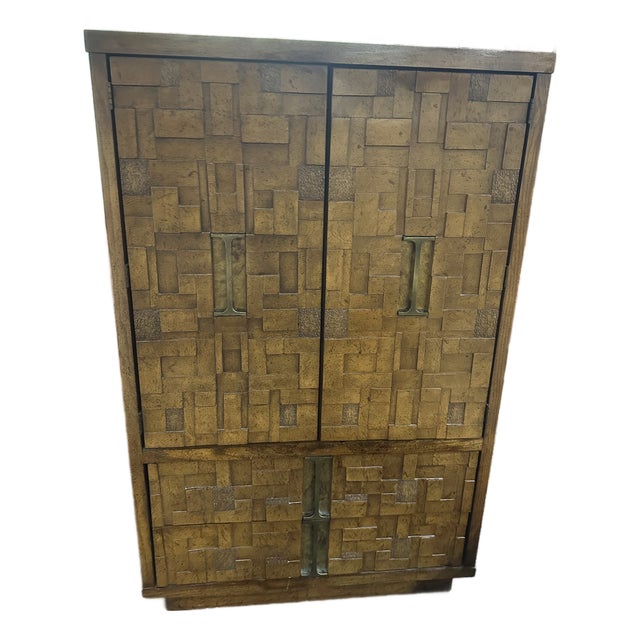 1970s Burlington House Brutalist Chest of Drawers For Sale