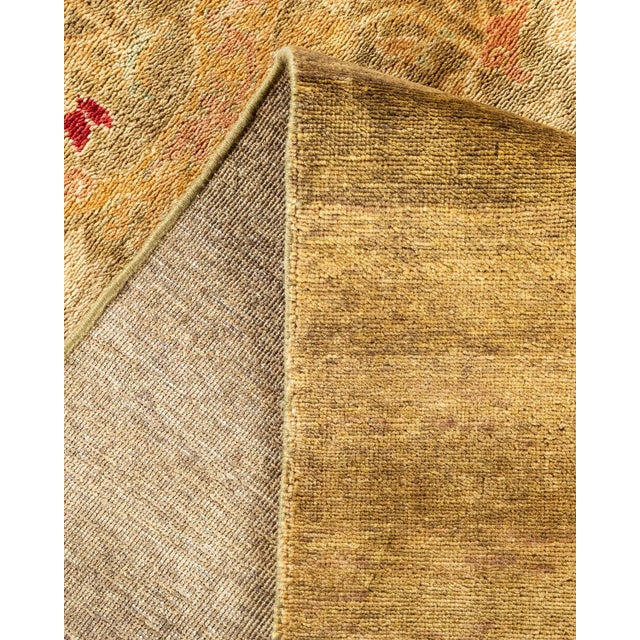 Vintage Traditional Hand Knotted Wool Area Rug, Olive - 7'10" X 9'10" For Sale In New York - Image 6 of 9