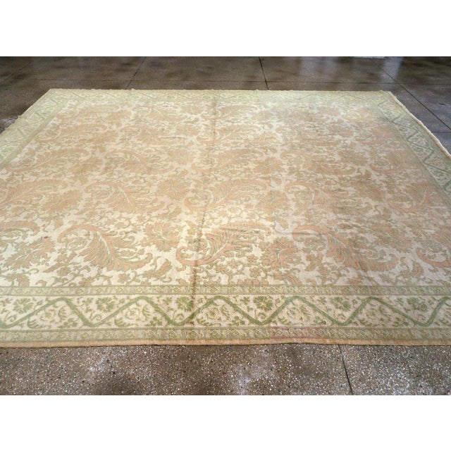 Galerie Shabab Collection Mid-20th Century Spanish Cuenca Room Size Carpet For Sale - Image 4 of 8