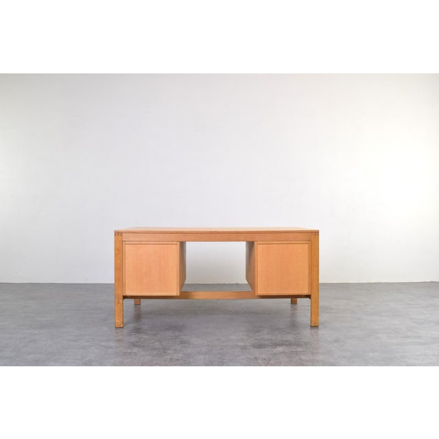 Wood Mid-Century Oak Desk by Chr. Rasmussen for Randers Møbelfabrik, 1970s For Sale - Image 7 of 18