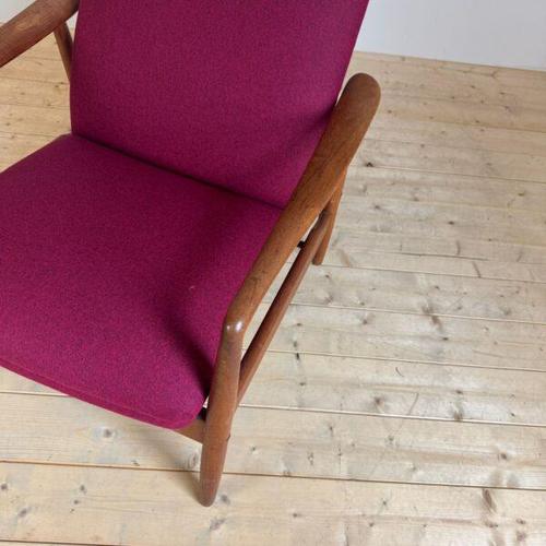 Vintage Reclining Armchair by Alf Svensson, Sweden, 1960s For Sale - Image 3 of 6