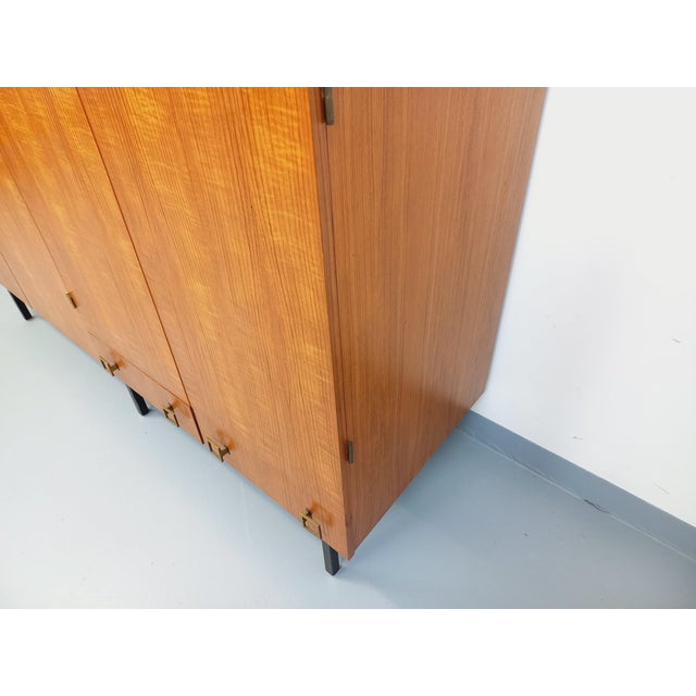 Vintage Teak and Metal Wardrobe, 1960s For Sale - Image 3 of 16