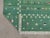 Handmade Cotton Vegetable Dyed Green Shooting Star Rug - 12'x15' For Sale - Image 10 of 11