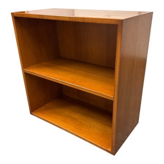 Custom Made Cherry Wood Finish Bookshelf For Sale