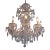 Schonbek Olde World Nine-Light Chandelier, Swarovski Crystal, Silver, 27 In For Sale