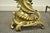 Antique French Louis XV Rococo Style Bronze Brass Acanthus Andirons - A Pair For Sale In Philadelphia - Image 6 of 11