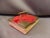Set of one glove box and one jewellery box assorted. They are made of red velvet and brass, the handle is mobile. On the...