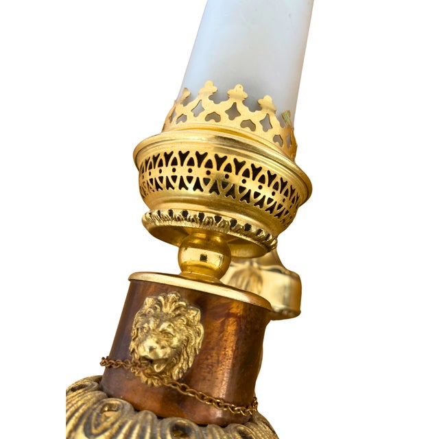 Lustrerie Mathieu Empire Style French Bronze Sconce, Circa 1950 For Sale - Image 4 of 4