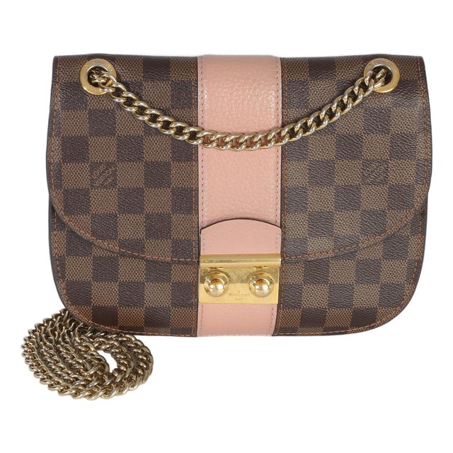 Magnolia Damier Ebene Cuir Taurillon Wight Chain Bag For Sale