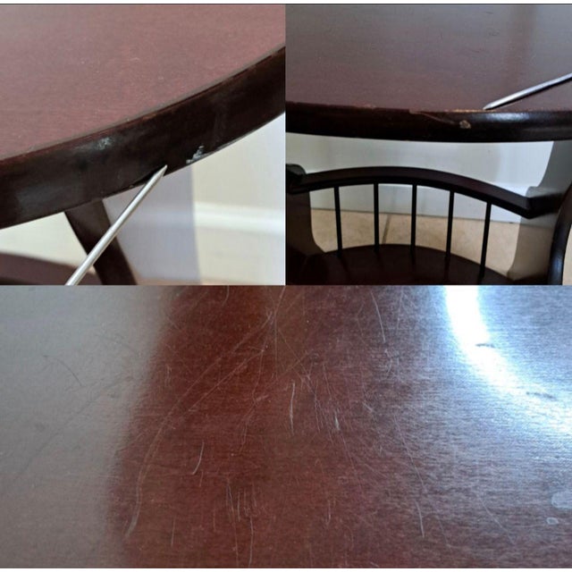 Vintage Preferred Stock Mid Century Wood Floor Lamp End Table Magazine Rack Comb For Sale - Image 12 of 12
