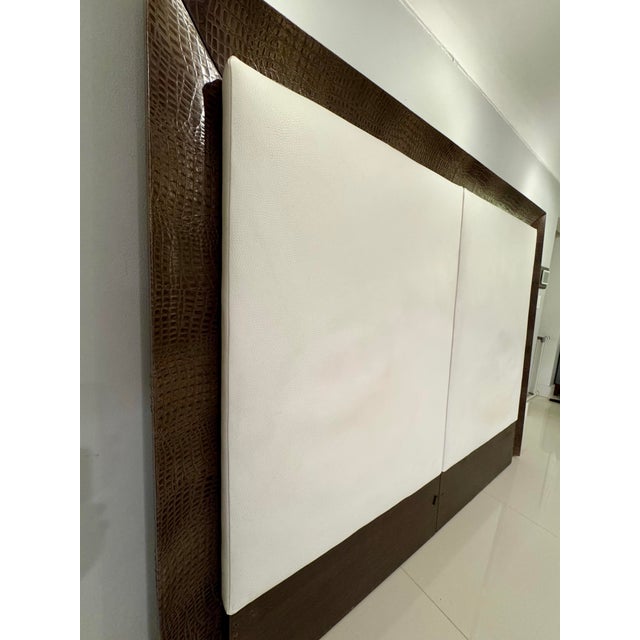 Artefacto Herzog II - King Headboard and Two Bedside Tables For Sale - Image 4 of 10