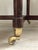 Antique Victorian Mahogany Corner Chair With Brass Casters, Late 19th Century For Sale - Image 4 of 11