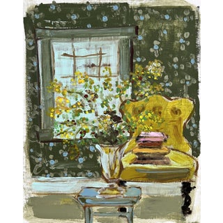 "Reading List" Original Painting by Shann Spishak For Sale