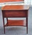 1940s 1940s Pair Regency Style Genuine Mahogany and Stenciled Tooled Leather Top Side Tables For Sale - Image 5 of 17