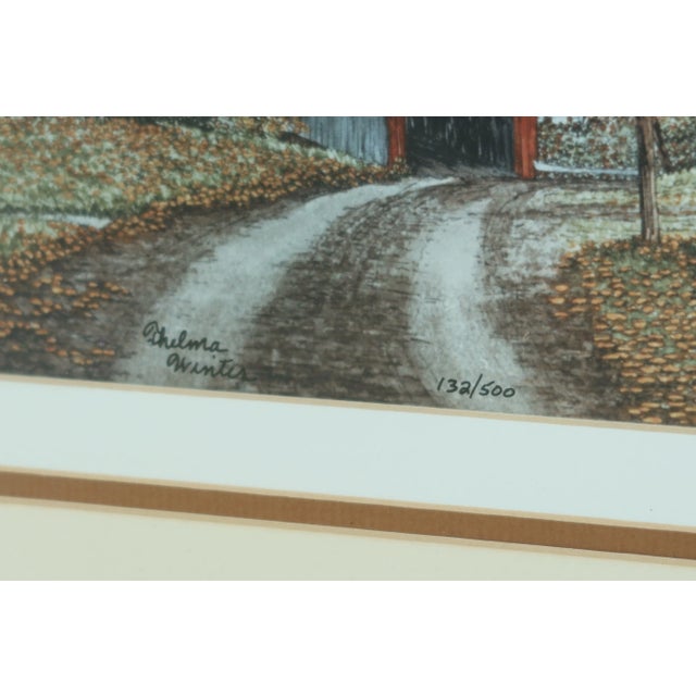 Thelma Winter Matted & Framed Farmhouse Prints - a Pair For Sale - Image 4 of 11