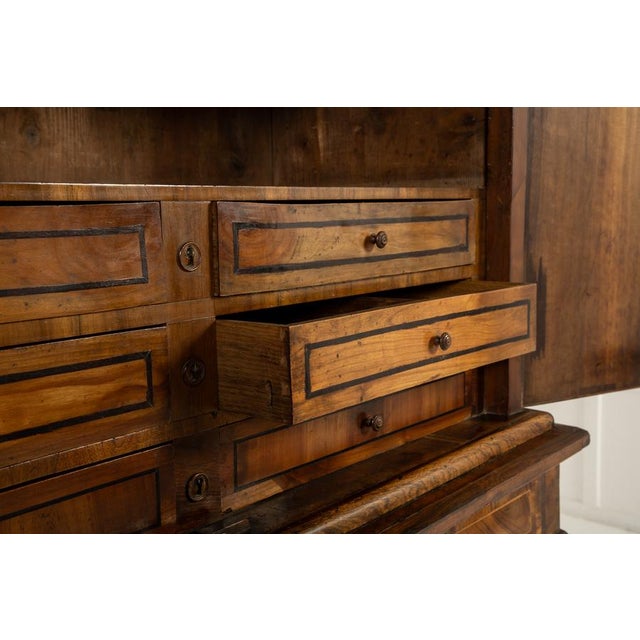 Brown 17th Century French Walnut Cabinet For Sale - Image 8 of 11