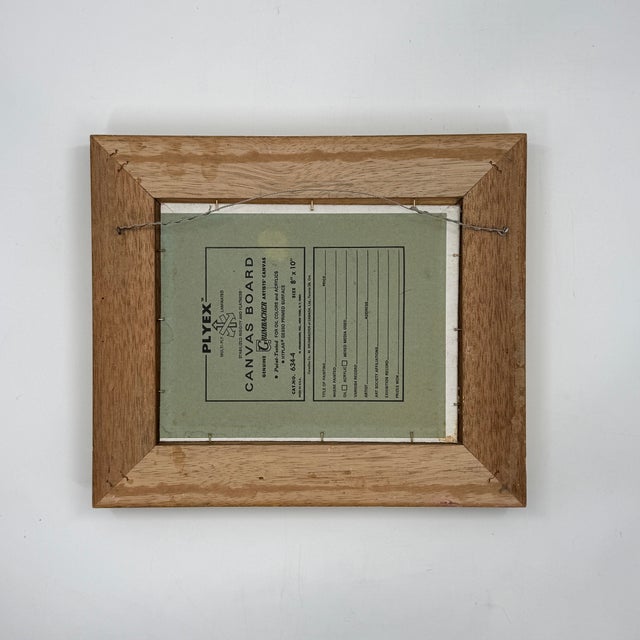 Vintage Botanical Oil Painting in Gilt Frame For Sale - Image 10 of 10