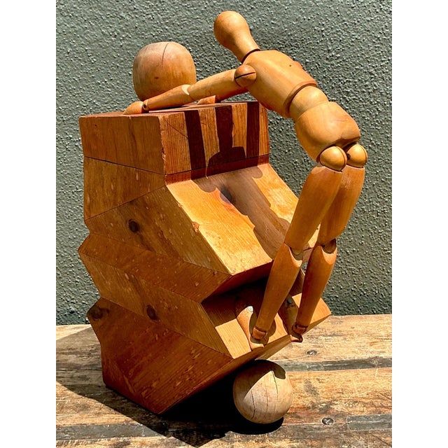 Vintage Wood Abstract Form Sculpture For Sale - Image 13 of 17