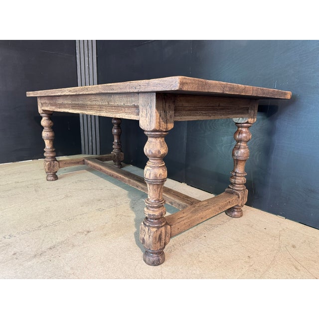 Oak Farmhouse Dining Table, 1920s For Sale - Image 9 of 18