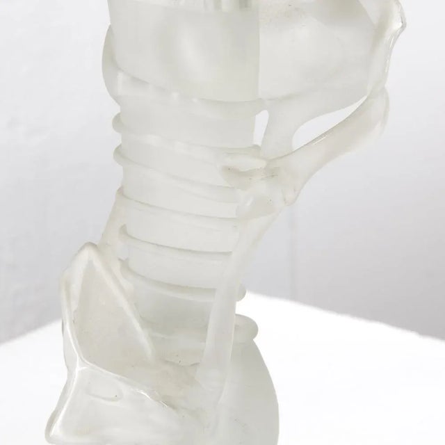 Signed Madonna Figure in Art Glass by Ion Tamaian For Sale - Image 13 of 16