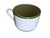1990s Bill Goldsmith Site Carot New Florida Green Limoges Cup & Saucer Set of 5 - 10 pcs For Sale - Image 9 of 14