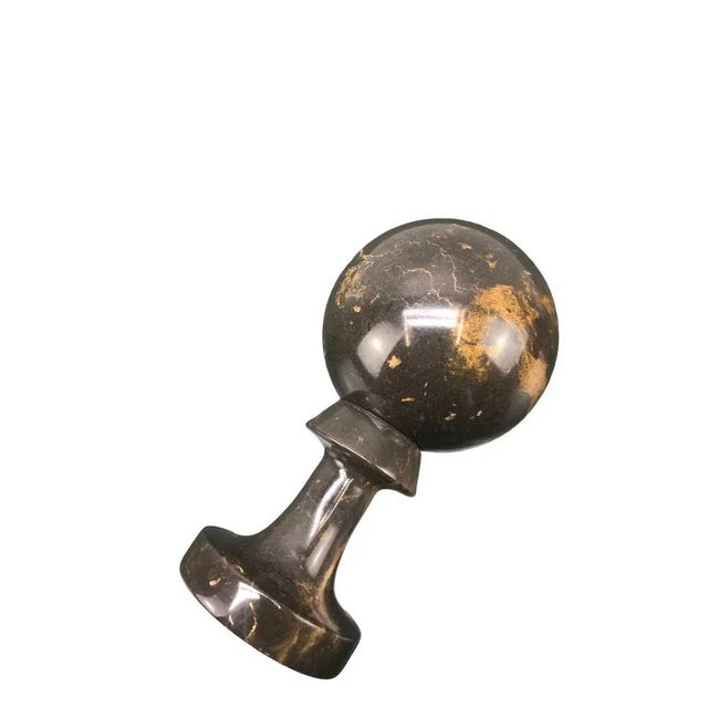 Mid-Century Modern Vintage Italian Marble Orb Paperweight For Sale - Image 3 of 9