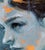 Contemporary Profile on Orange by Ryan Morse | Oil on Artefex panel Portrait of a girl with orange background For Sale - Image 3 of 3