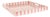 Soho Pink Stripe Tray For Sale