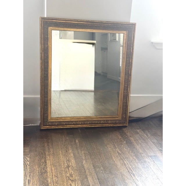 Antique framed gilt mirror 24" 3/4 x 29" 3/4. Good condition An elegant mirror set within an authentic 18th-century carved...