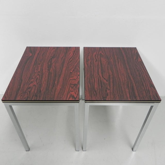 Coffee Tables With Wood Print, Set of 2 For Sale - Image 3 of 18