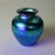 Steuben Antique Steuben Blue Aurene Art Glass Vase Signed C1920 For Sale - Image 4 of 10