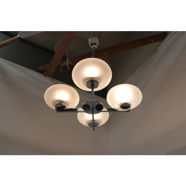 1960s Mid-Century Chrome Chandelier, 1960s For Sale - Image 5 of 9