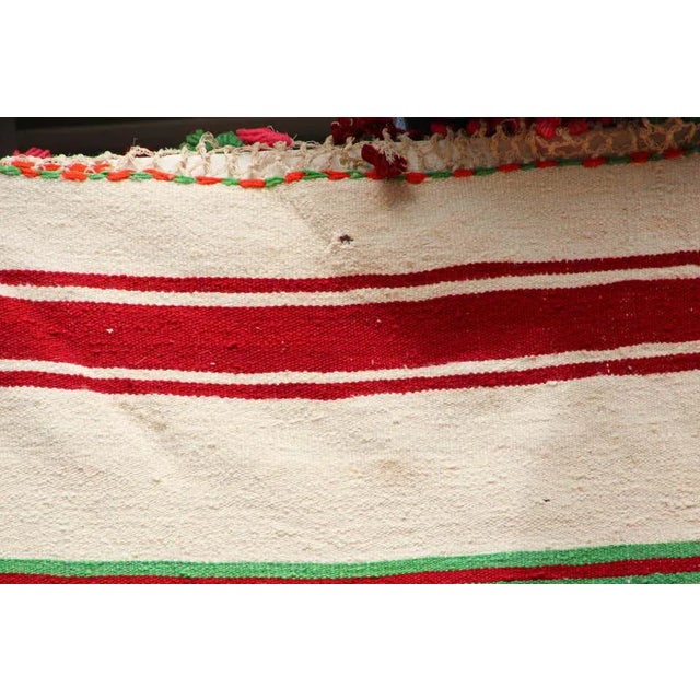 1960s Moroccan Berber Kilim Rug, Multicolor Stripes, 5'11" × 13'5" For Sale - Image 13 of 15