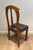 1900 - 1909 Early 20th Century Set of 4 cherry wood chairs decorated with flowers and plants. For Sale - Image 5 of 12