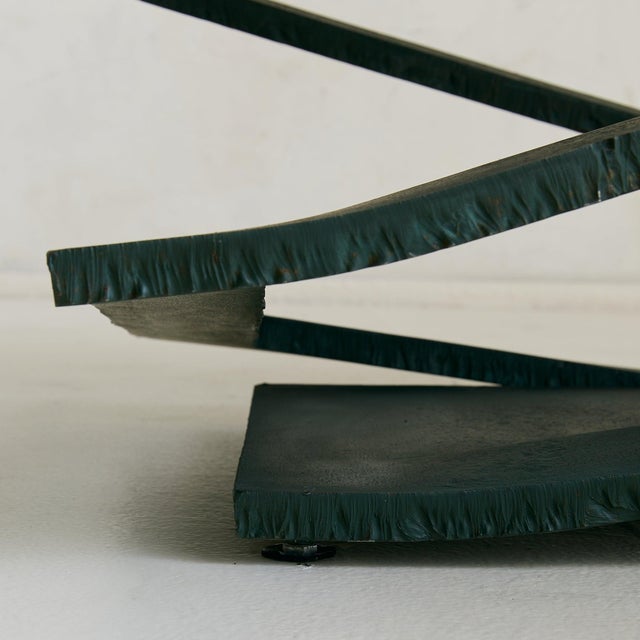 French Fleur De Fer Coffee Table Attributed to Maurice Barilone for Roche Bobois For Sale - Image 15 of 18
