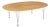 Piet Hein & Bruno Mathsson "Super Ellipse" Coffee Table in Karelian Birch, Sweden, Circa 1960s For Sale