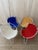 Red Vintage French Outdoor Armchairs, 1950s, Set of 4 For Sale - Image 8 of 15