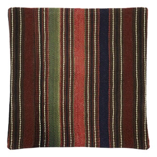 Pasargad Home Vintage Kilim Pillow Case, Multicolor For Sale