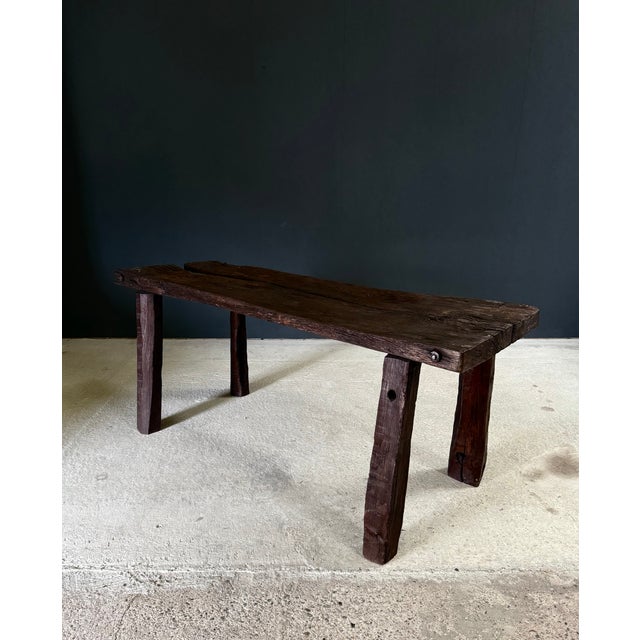 Early 19th Century Handcrafted Carved Workbench For Sale - Image 9 of 18