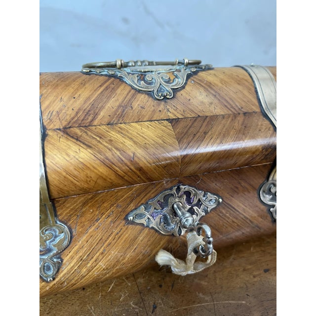 Brass and Wood Box, 1890s For Sale - Image 12 of 16