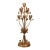 Vintage 32" Italian Hollywood Regency Gold Tulip Table Lamp For Sale