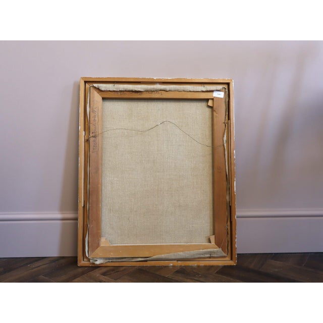 1971 Modernist 'City Forms' Swedish Expressive Urban Cityscape Oil Painting, Framed For Sale - Image 12 of 12