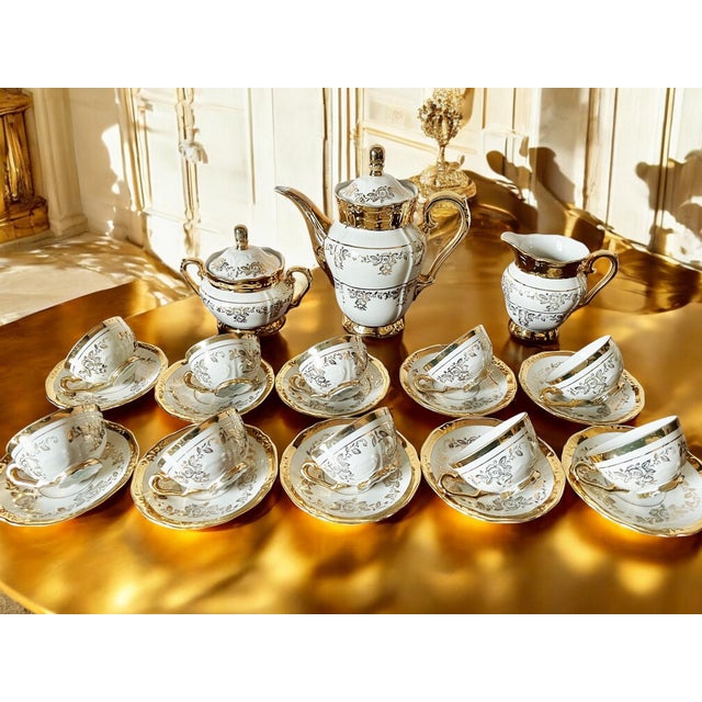 Antico Coffee Service in Porcelain from GKC Garies Kuhnl & Co., 1930, Set of 23 For Sale - Image 11 of 14