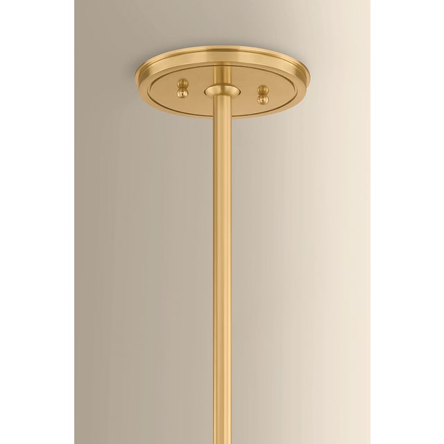 Hudson Valley Lighting Hudson Valley Lighting Sunside 34 in. 5 Light Chandelier in Aged Brass Finish For Sale - Image 4 of 8