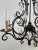 Late 20th Century Late 20th Century French Art Nouveau Style Metal & Crystal 6 Light Scroll Chandelier For Sale - Image 5 of 11