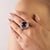 This vintage-style dome ring features 1 cabochon cut amethyst totaling 14.21 carats, set in rich 18K yellow gold. The...