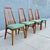 Mid-Century Modern Vintage Danish Modern Slat Back "Eva" Dining Chairs in Teak Attributed to Niels Koefoed For Sale - Image 3 of 11