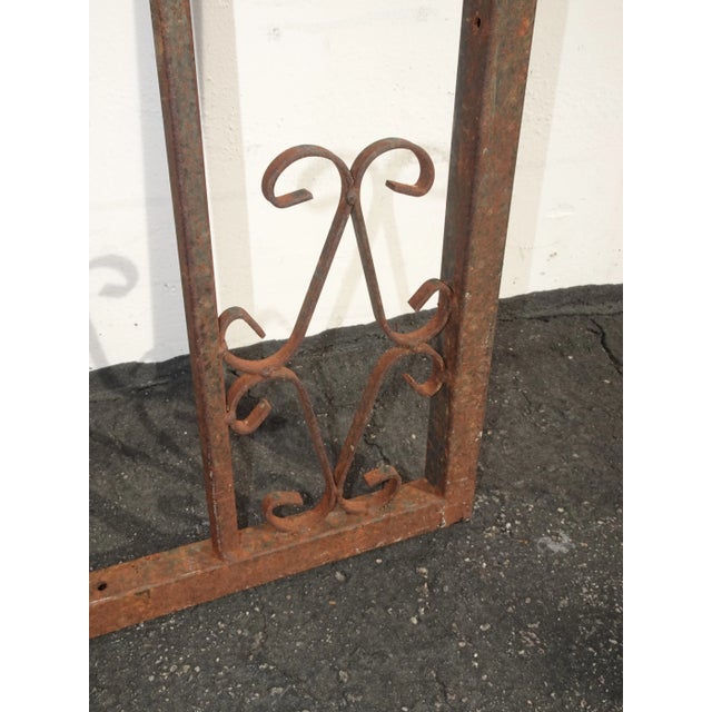 Vintage Mid Century Spanish Style Metal Tall Gate or Wall Decor For Sale - Image 12 of 13